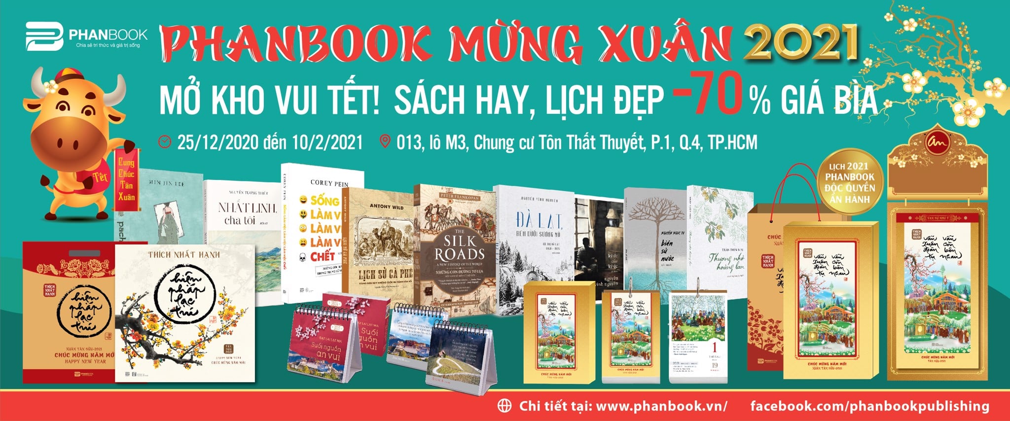 PHANBOOK MỞ KHO VUI TẾT: ƯU ĐÃI LÊN ĐẾN 70%