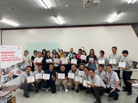 Atoha triển khai khóa Quản lý dự án thực hành tại Mitsubishi Motors