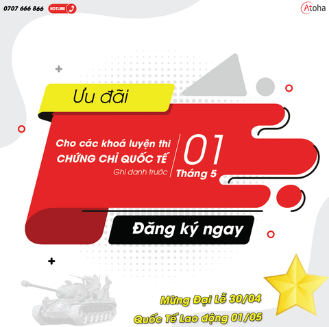 Ưu đãi đặc biệt mừng ngày lễ 30/4 và quốc tế lao động 1/5