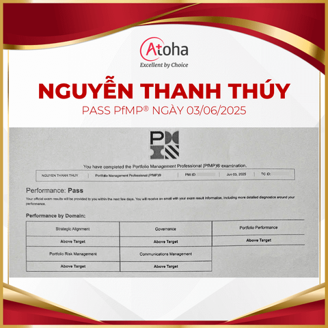 Nguyễn Thanh Thúy passed PfMP® ngày 03/06/2025
