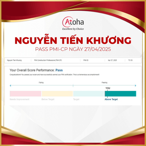 Nguyễn Tiến Khương, PMI-CP ONLINEPRO1, pass PMI-CP ngày 27/04/2025