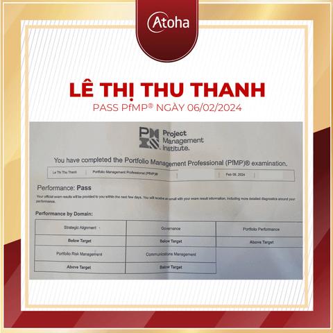Lê Thị Thu Thanh, PfMPONLINEPRO5, pass PfMP® ngày 06/02/2024