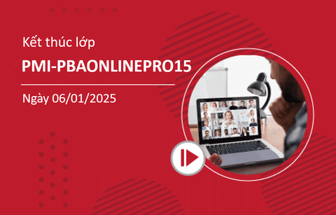 Kết thúc thành công khóa học PMI-PBAONLINEPRO15