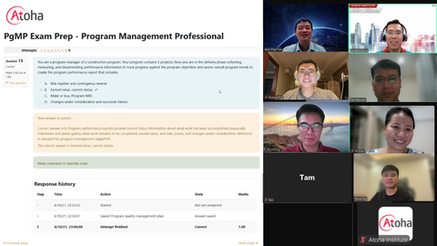 Khai giảng khóa học PgMPONLINEPRO12