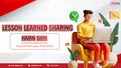 Kinh nghiệm thi PMP - Harin Shin (PMPONLINEPRO25) passed PMP ngày 02/03/2024