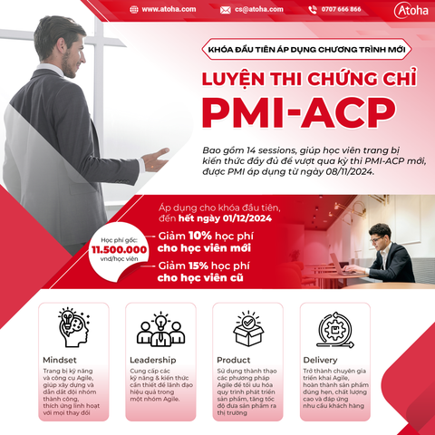 Khóa PMI-ACP đầu tiên theo tiêu chuẩn mới