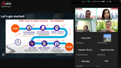 Khai giảng thành công khóa học PMI-ACPONLINEPRO34