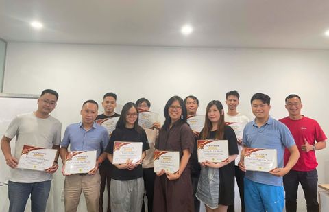 Kết thúc thành công khóa học PMPPROHN38