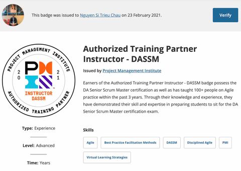 Nguyễn Sĩ Triều Châu – Giảng viên DASSM đầu tiên tại Việt Nam