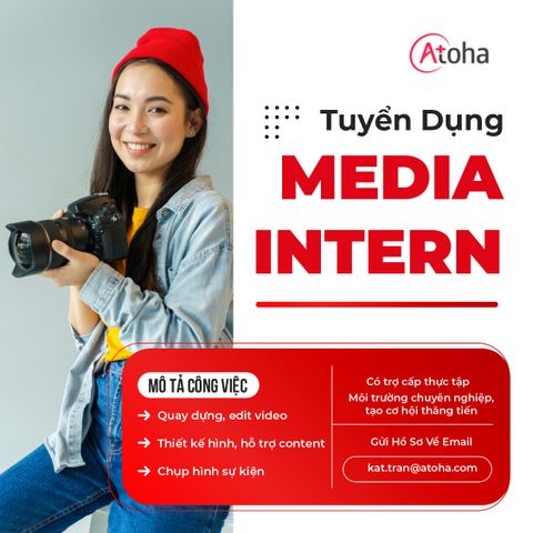 Tuyển dụng vị trí Media Intern