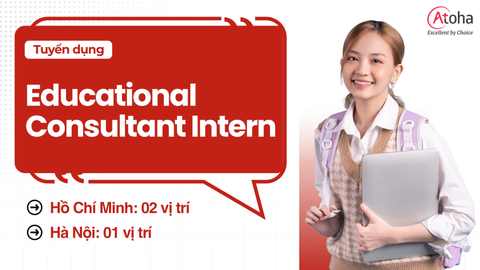 TUYỂN DỤNG 03 VỊ TRÍ THỰC TẬP SINH TƯ VẤN GIÁO DỤC
