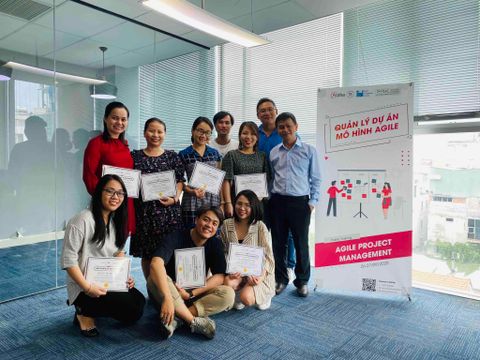 Kết thúc thành công lớp Practical Agile Project Management khoá 02 (ngày 26-27/09/2020)
