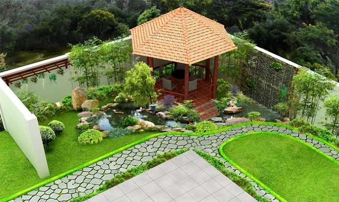 Thi công tiểu cảnh sân vườn đẹp, giá rẻ tại TPHCM – Siêu thị cây cảnh