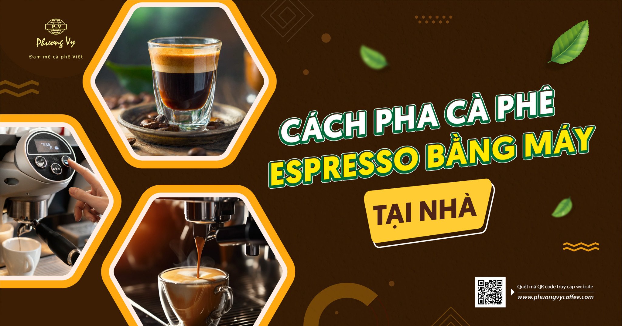 Cách pha cà phê Espresso bằng máy tại nhà như chuyên gia
