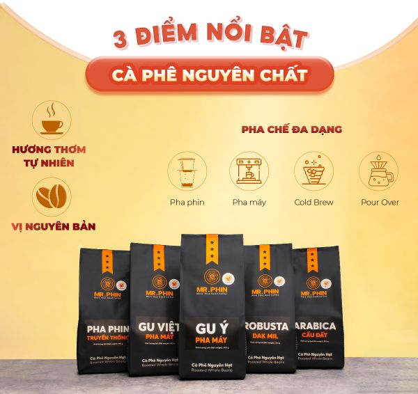 Cà phê nguyên chất tại Phương Vy Coffee