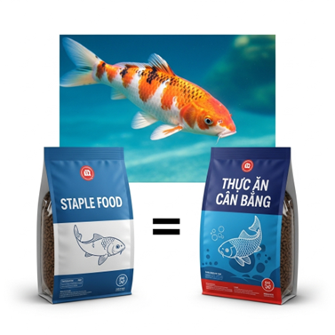 Thức Ăn Cân Bằng Hay Cám Staple? Gọi Đúng – Dùng Chuẩn – Cá Mới Khỏe