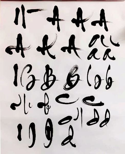 Tổng hợp nét cơ bản, bảng chữ cái thư pháp Việt đẹp
