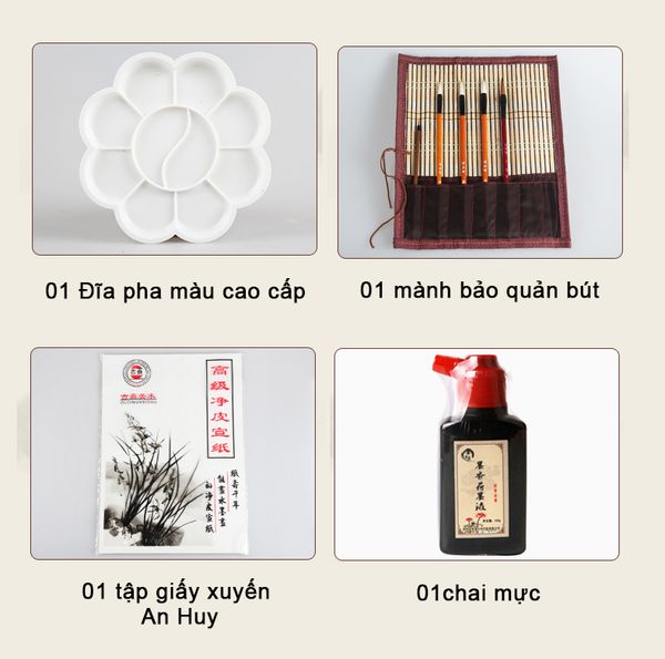 bộ dụng cụ vẽ tranh thuỷ mặc