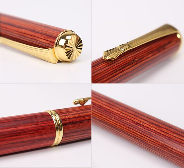 Bút Lông Bơm Mực Thân Gỗ Cao Cấp Lục Phẩm Đường