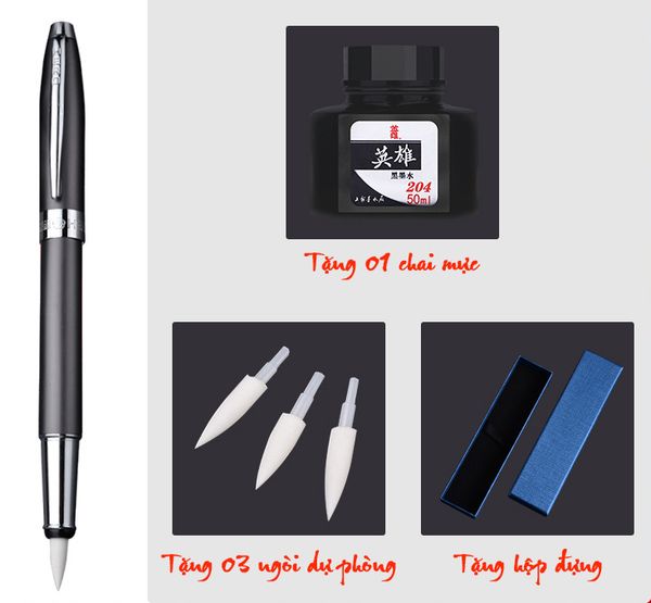 Bút bơm mực ngòi mềm hãng Hero 1080