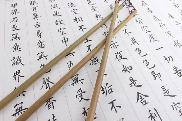 Bút lông thư pháp trúc quản tiểu khải