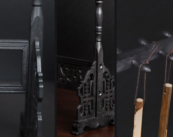 Giá treo bút lông nhựa giả gỗ