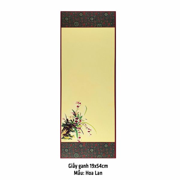 Giấy ganh, liễn giấy mỹ thuật viết thư pháp 19x54cm