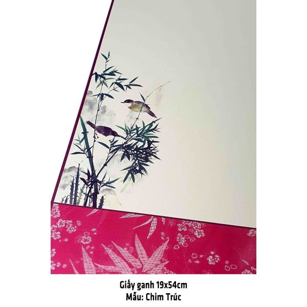 Giấy ganh, liễn giấy mỹ thuật viết thư pháp 19x54cm