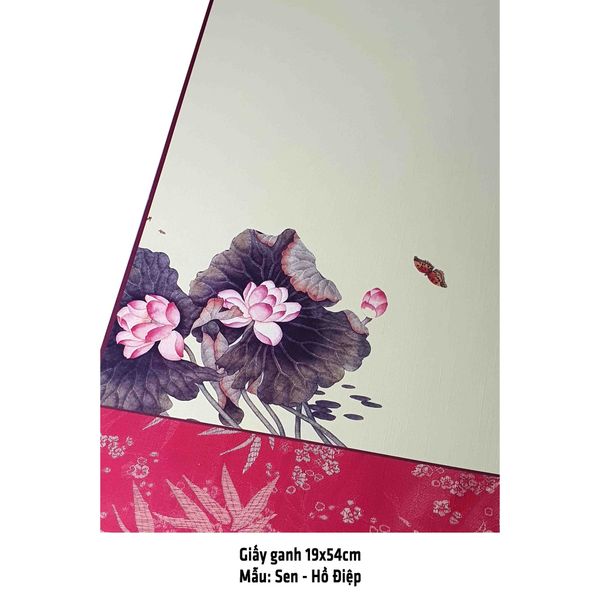 Giấy ganh, liễn giấy mỹ thuật viết thư pháp 19x54cm