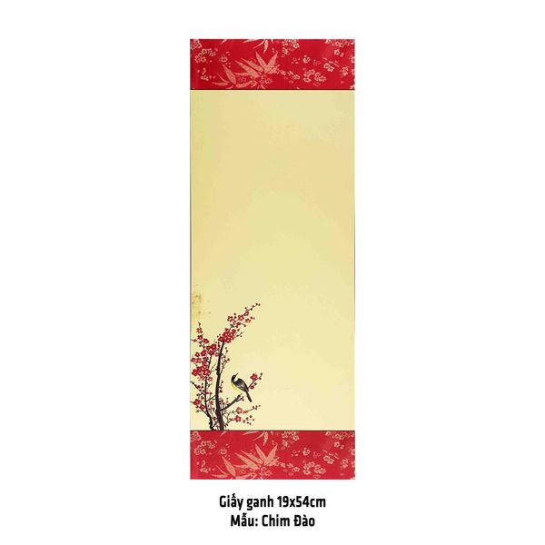Giấy ganh, liễn giấy mỹ thuật viết thư pháp 19x54cm