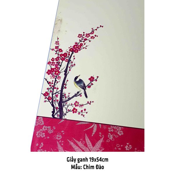 Giấy ganh, liễn giấy mỹ thuật viết thư pháp 19x54cm