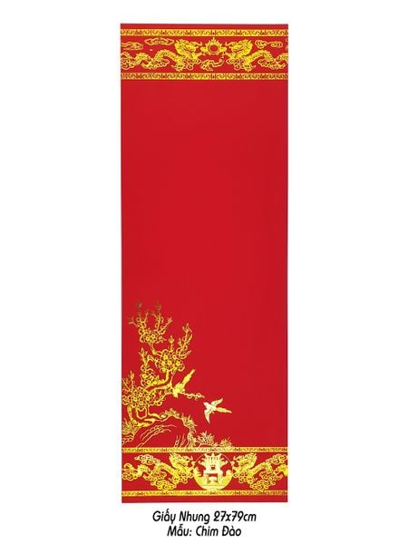 Giấy nhung viết thư pháp 27x79cm