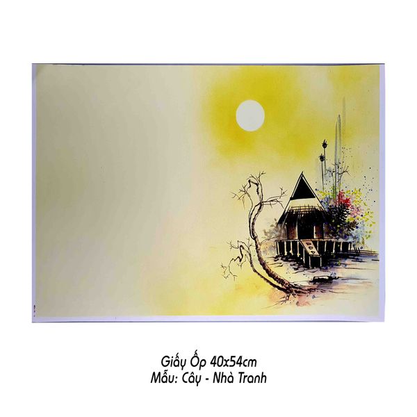 Giấy ốp viết thư pháp 40x54cm