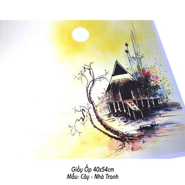 Giấy ốp viết thư pháp 40x54cm
