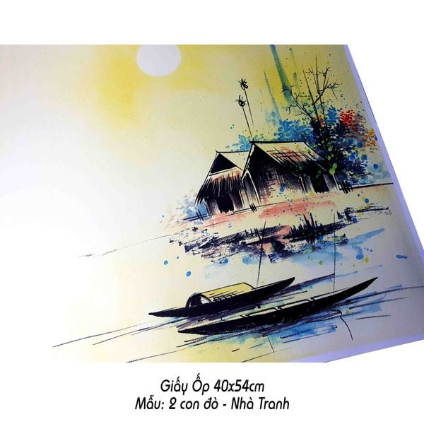 Giấy ốp viết thư pháp 40x54cm