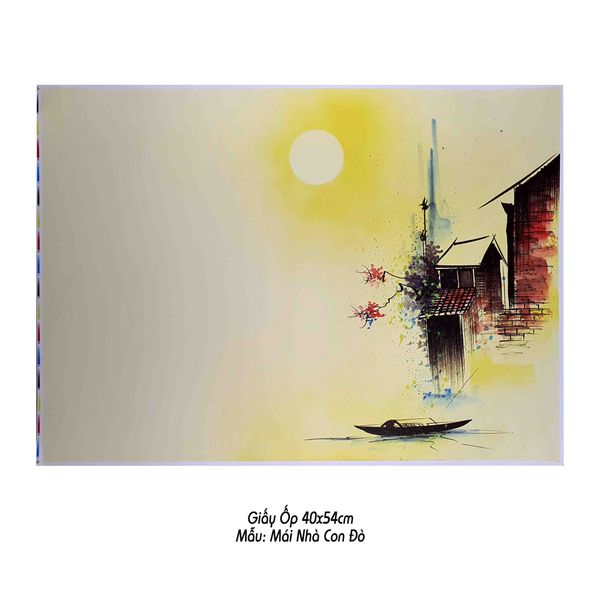 Giấy ốp viết thư pháp 40x54cm