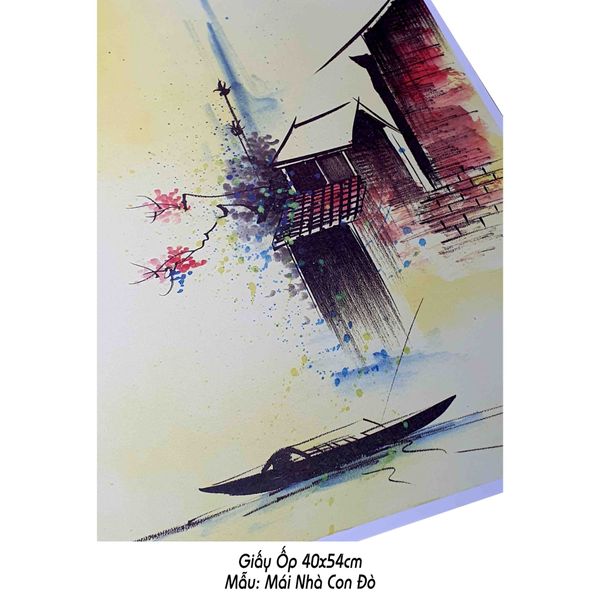 Giấy ốp viết thư pháp 40x54cm