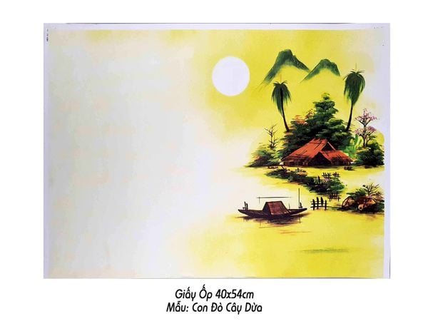 Giấy ốp viết thư pháp 40x54cm