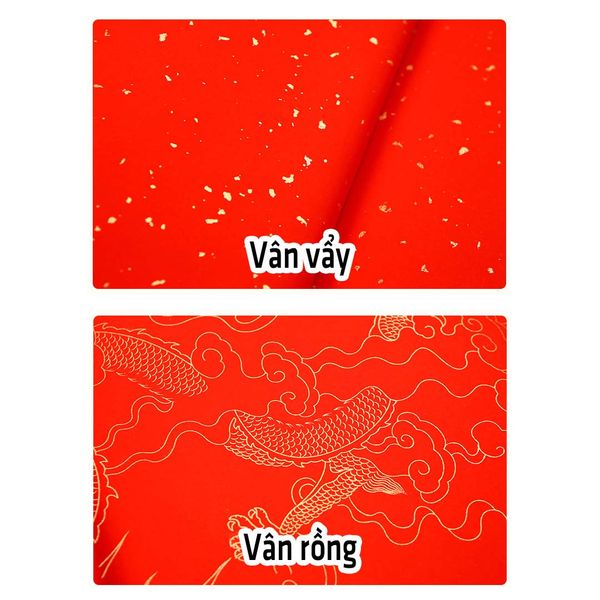 Giấy xuyến chỉ màu đỏ, màu vàng phật giáo 70x140cm