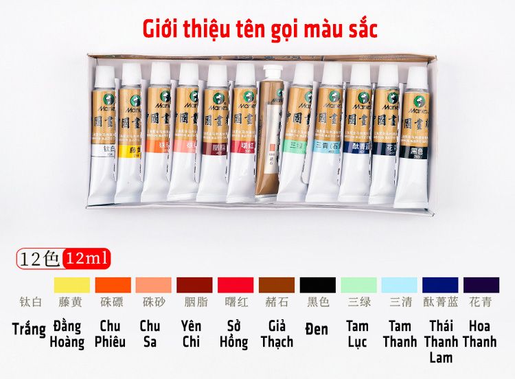 Giới thiệu tên gọi màu sắc