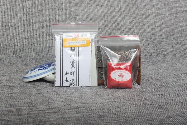 Mực ấn triện chu sa chữ Thọ