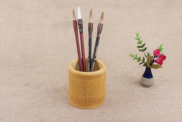 Ống đựng bút lông luận ngữ