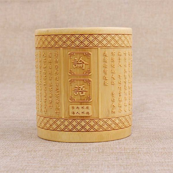 Ống đựng bút lông luận ngữ