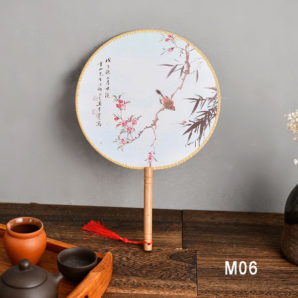 Quạt cổ phong tranh thuỷ mặc