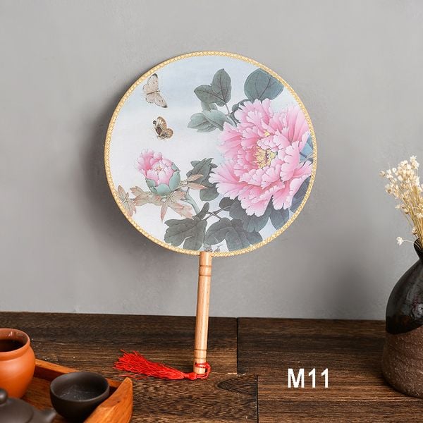 Quạt cổ phong tranh thuỷ mặc