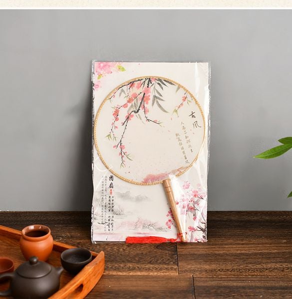 Quạt cổ phong tranh thuỷ mặc