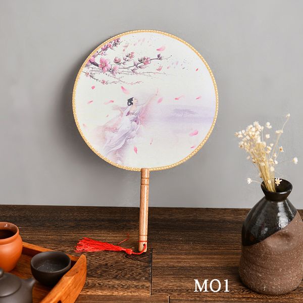 Quạt cổ phong tranh thuỷ mặc