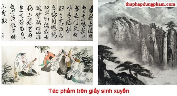 Tác phẩm trên giấy sinh xuyến (xuyến sống)