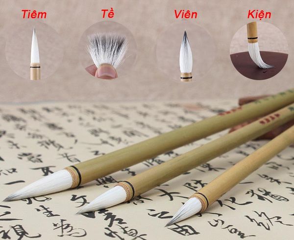 Tứ đức của bút là tiêm, tề, viên, kiện