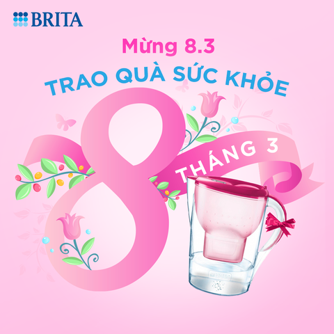 GỢI Ý QUÀ TẶNG CHO PHÁI ĐẸP NGÀY 8/3 BÌNH LỌC NƯỚC BRITA